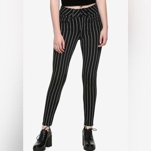 Hot Topic super skinny striped pants